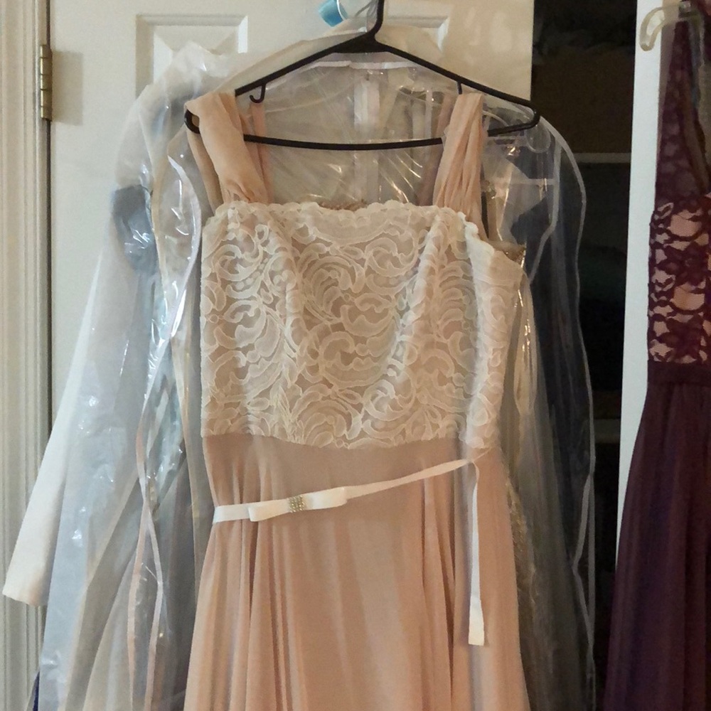Long pink gown